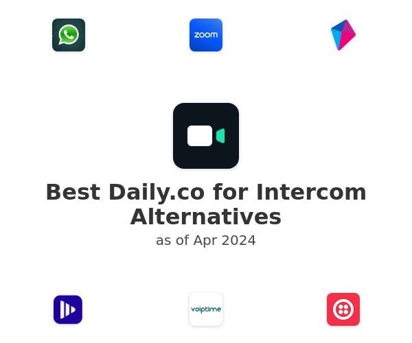 Best Daily.co for Intercom Alternatives