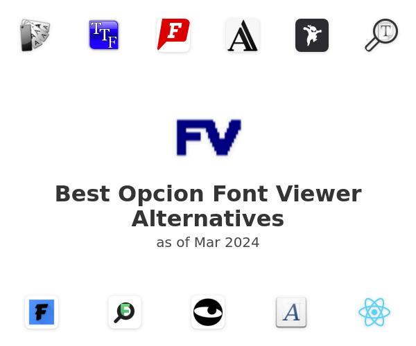 Best Opcion Font Viewer Alternatives