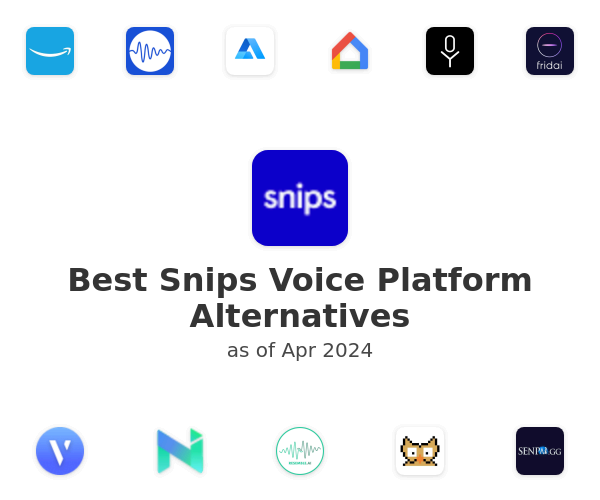 Best Snips Voice Platform Alternatives