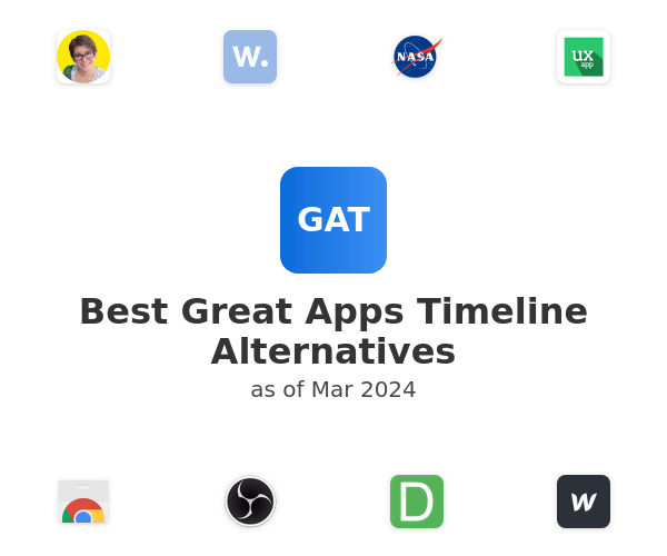 Best Great Apps Timeline Alternatives