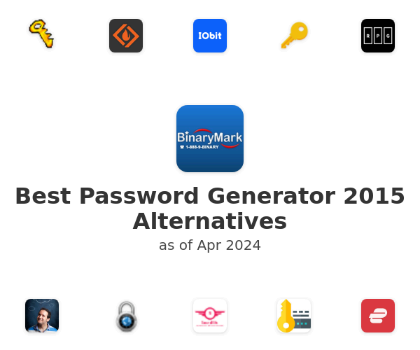 Best Password Generator 2015 Alternatives