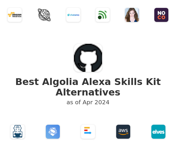 Best Algolia Alexa Skills Kit Alternatives