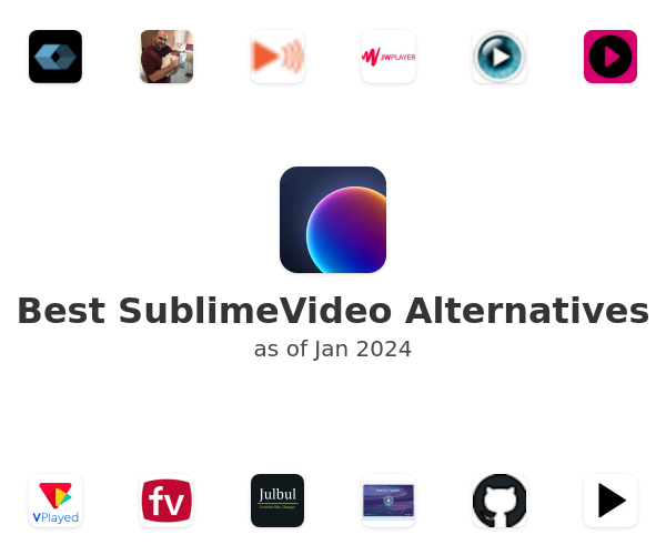 Best SublimeVideo Alternatives