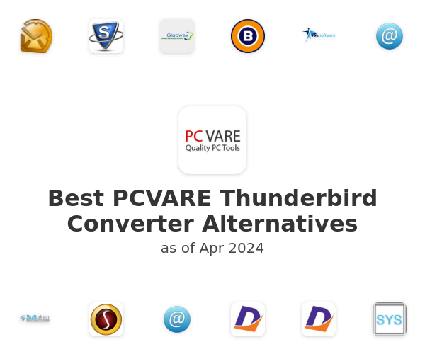 Best PCVARE Thunderbird Converter Alternatives