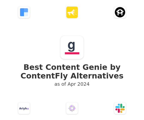 Best Content Genie by ContentFly Alternatives