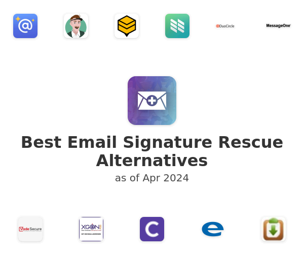 Best Email Signature Rescue Alternatives