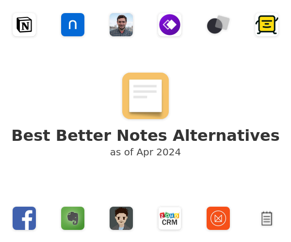 Best Better Notes Alternatives