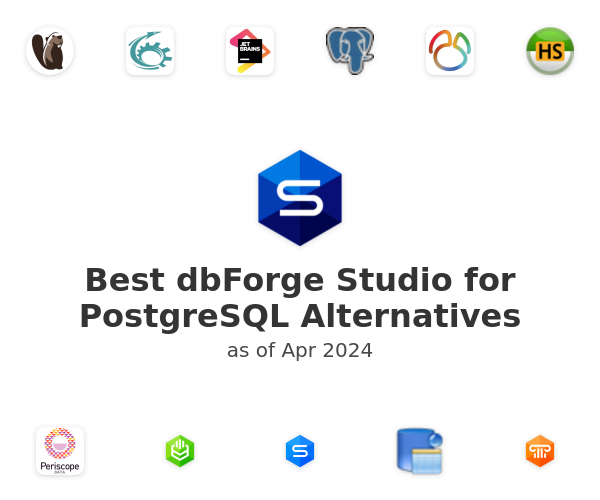 Best dbForge Studio for PostgreSQL Alternatives