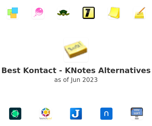 Best Kontact - KNotes Alternatives