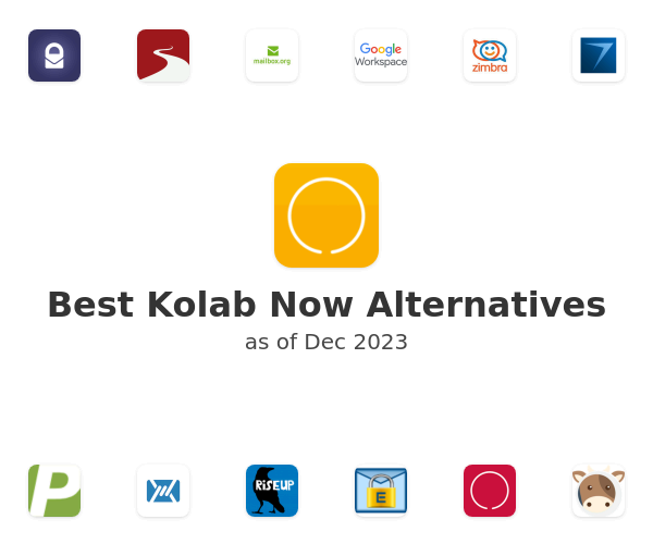 Best Kolab Now Alternatives