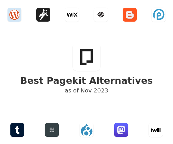 Best Pagekit Alternatives