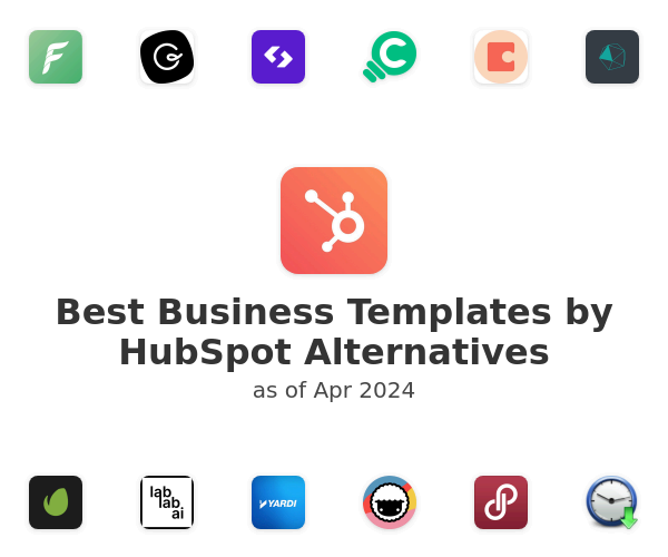 Best Business Templates by HubSpot Alternatives