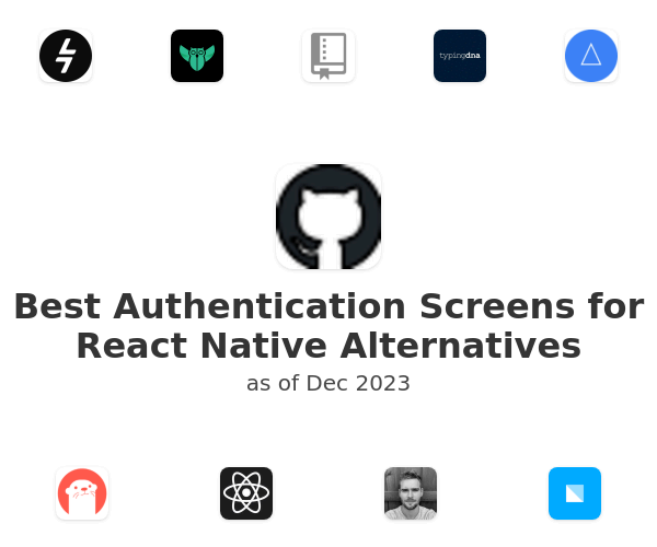 Best Authentication Screens for React Native Alternatives