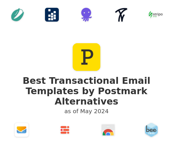 Best Transactional Email Templates by Postmark Alternatives