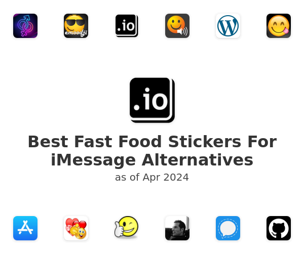 Best Fast Food Stickers For iMessage Alternatives