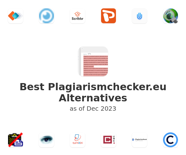 Best Plagiarismchecker.eu Alternatives