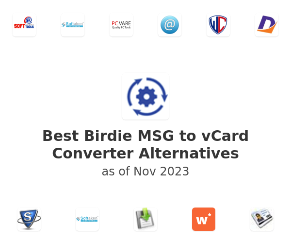 Best Birdie MSG to vCard Converter Alternatives