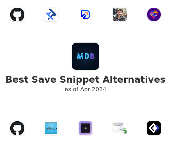 Best Save Snippet Alternatives