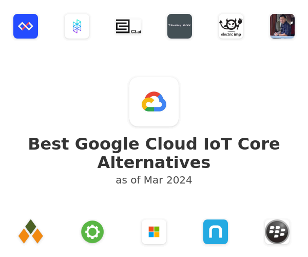 Best Google Cloud IoT Core Alternatives