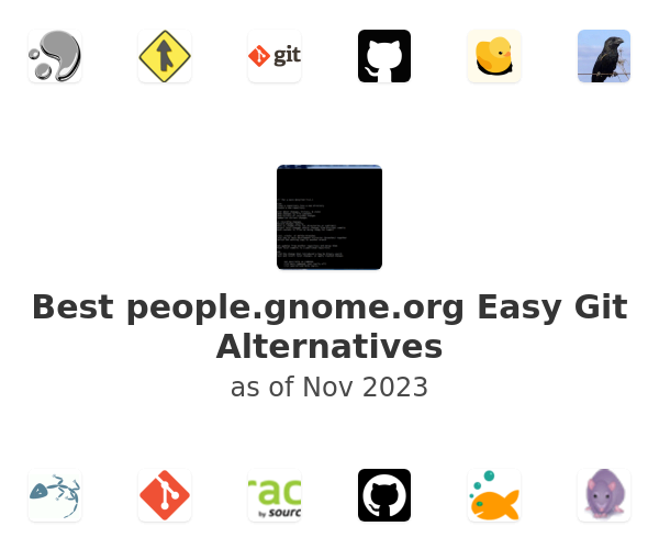Best people.gnome.org Easy Git Alternatives