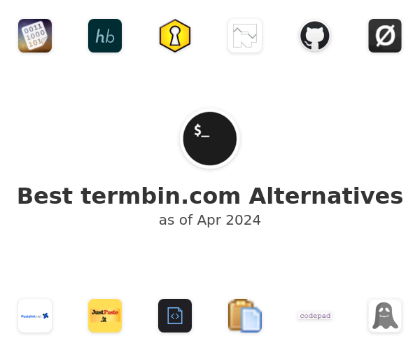 Best termbin.com Alternatives