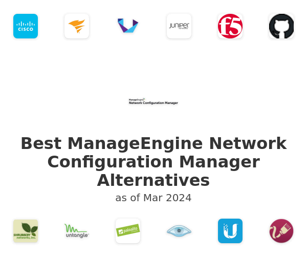 Best ManageEngine Network Configuration Manager Alternatives