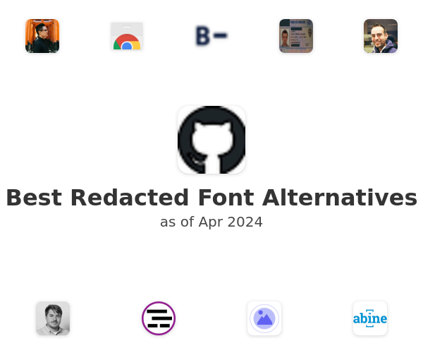 Best Redacted Font Alternatives
