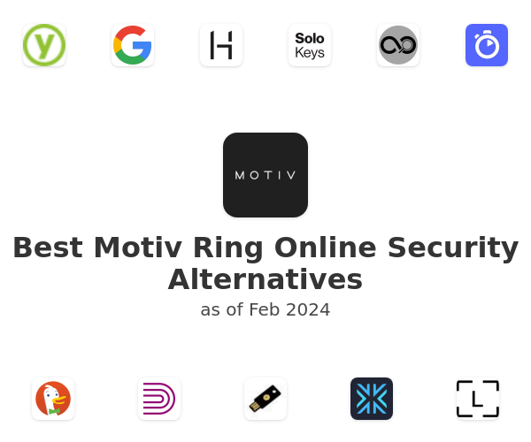 Best Motiv Ring Online Security Alternatives