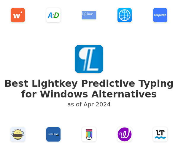 Best Lightkey Predictive Typing for Windows Alternatives