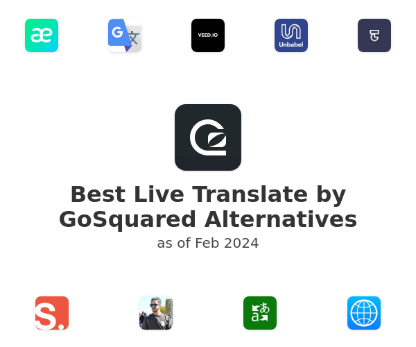 Best Live Translate by GoSquared Alternatives