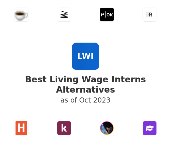 Best Living Wage Interns Alternatives