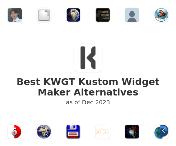 Best KWGT Kustom Widget Maker Alternatives