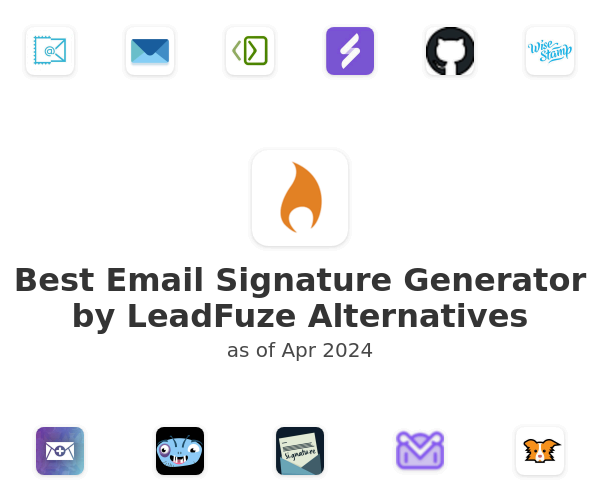 Best Email Signature Generator by LeadFuze Alternatives