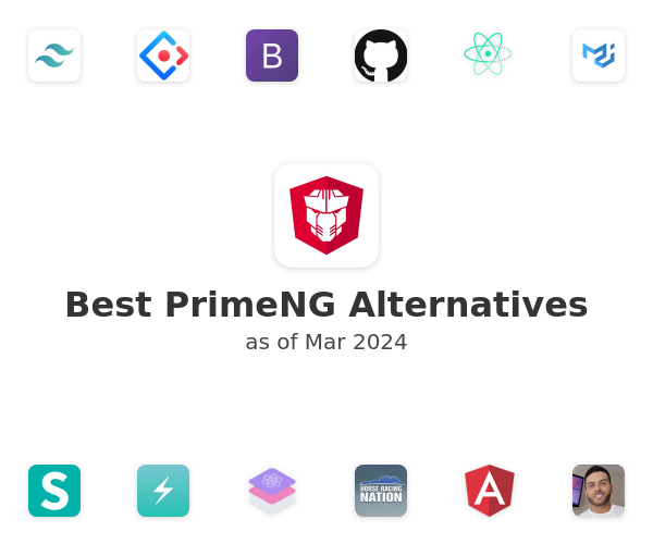 Best PrimeNG Alternatives