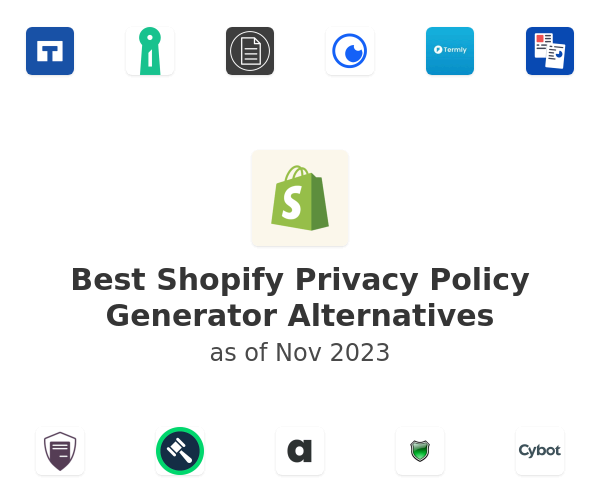 Best Shopify Privacy Policy Generator Alternatives