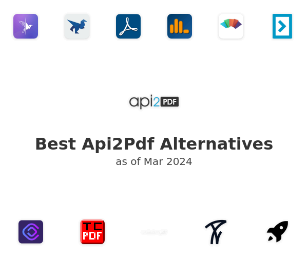 Best Api2Pdf Alternatives