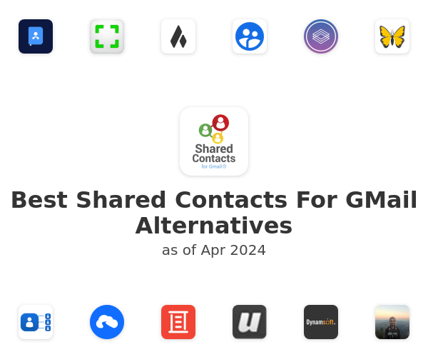 Best Shared Contacts For GMail Alternatives