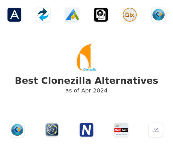 Best Clonezilla Alternatives