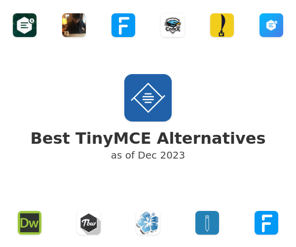 Best TinyMCE Alternatives