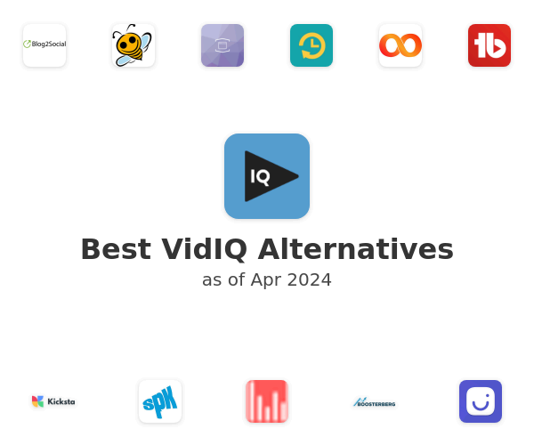 Best VidIQ Alternatives