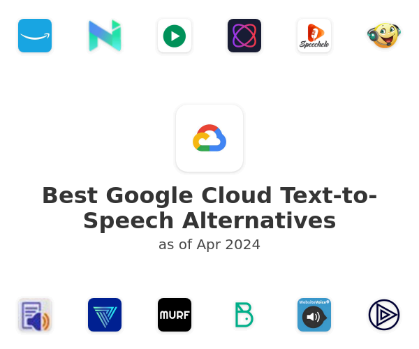 Best Google Cloud Text-to-Speech Alternatives