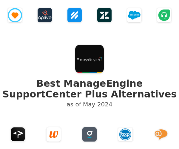 Best ManageEngine SupportCenter Plus Alternatives