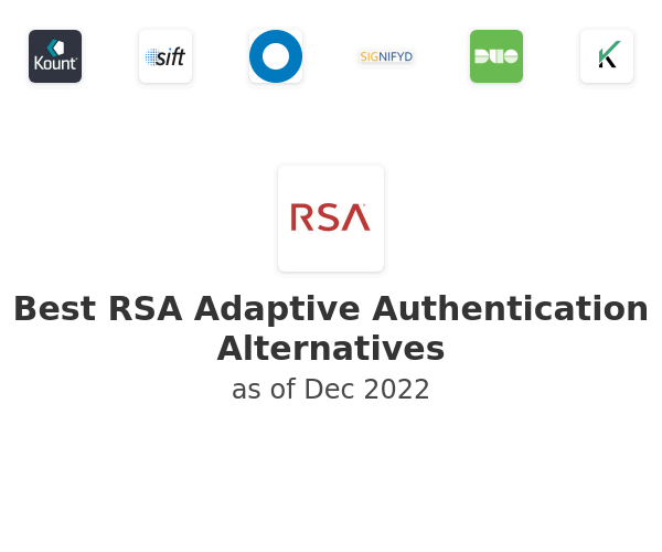 Best RSA Adaptive Authentication Alternatives