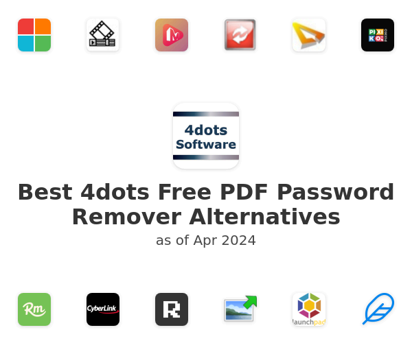 Best 4dots Free PDF Password Remover Alternatives