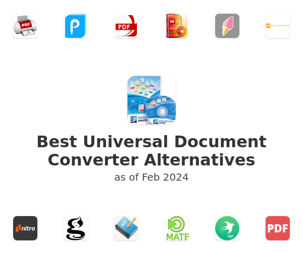 Best Universal Document Converter Alternatives