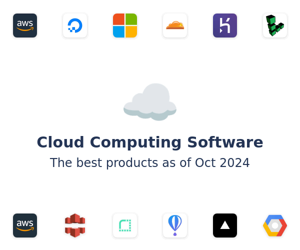 The best Cloud Computing Software based on 5,894 factors (2020)