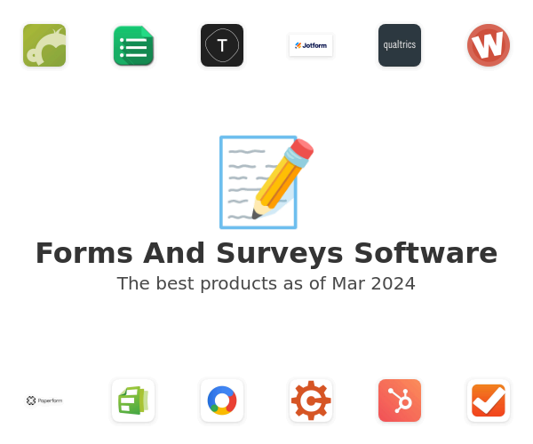 Forms And Surveys Software