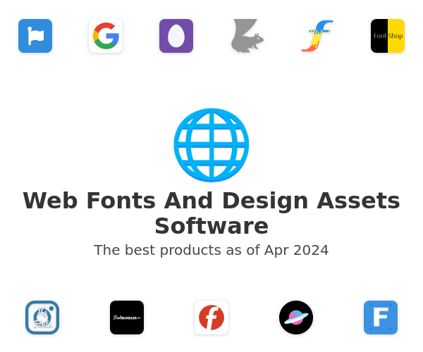 Web Fonts And Design Assets Software