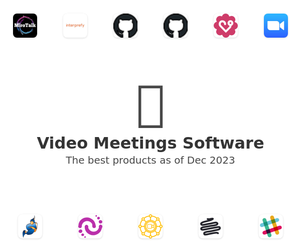Video Meetings Software