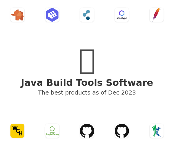 Java Build Tools Software
